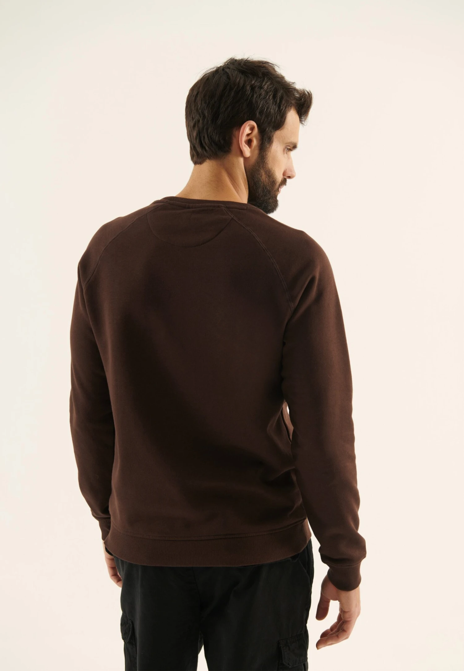 Pier One Sweatshirt - Dark Brown 3 Pier One Sweatshirt - Dark Brown - Image 3