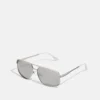Pier One Unisex - Sunglasses - Silver-Coloured, Black