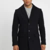 Pier One Classic Coat - Dark Blue
