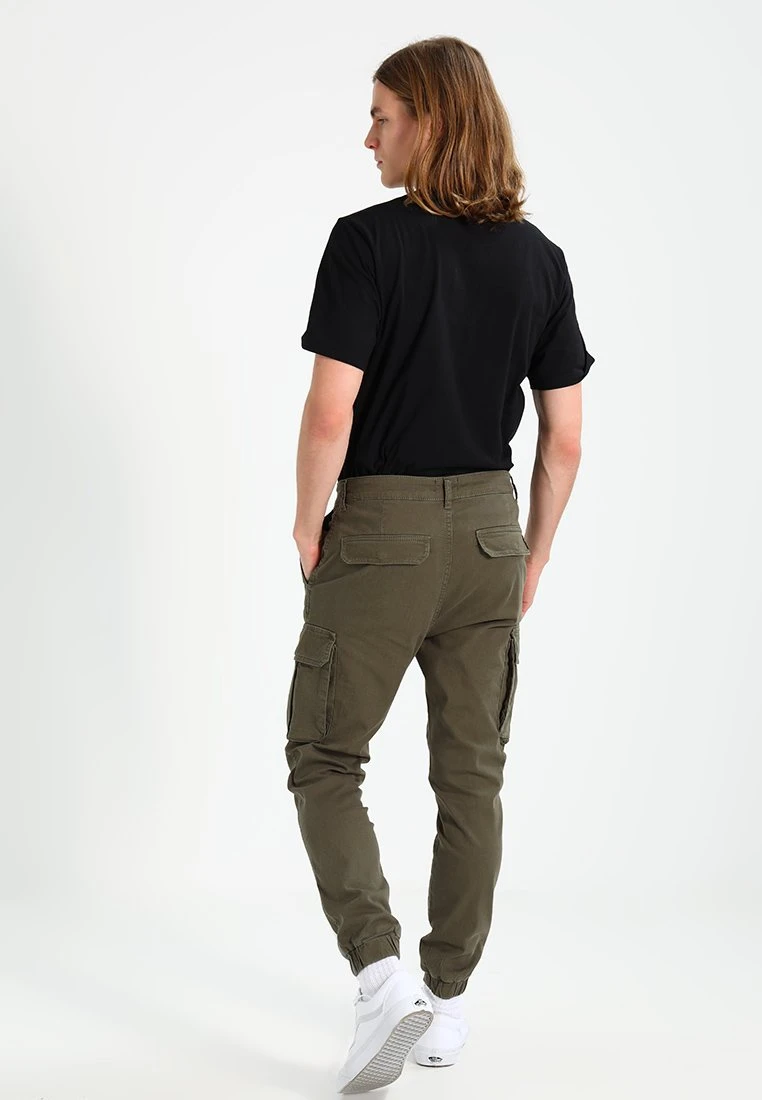 Pier One Cuffed Skinny Trouser- Cargo Trousers - Khaki 3 Pier One Cuffed Skinny Trouser- Cargo Trousers - Khaki - Image 3
