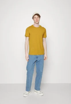 Pier One 5 Pack - Basic T-Shirt - Mottled Dark Blue/Yellow/Orange