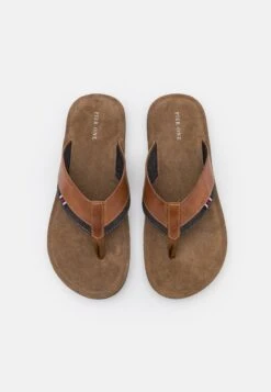 Pier One Leather - T-Bar Sandals - Cognac -Pier One 30efc6573fb9452d8d0a13a62ffe7d1d scaled