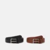 Pier One 2 Pack - Belt - Brown/Black
