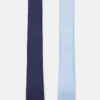 Pier One 2 Pack - Tie - Dark Blue/Light Blue