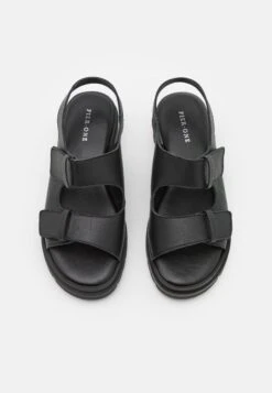 Pier One Leather- Sandals - Black -Pier One 416cf047752b46fead206d52841da020 scaled