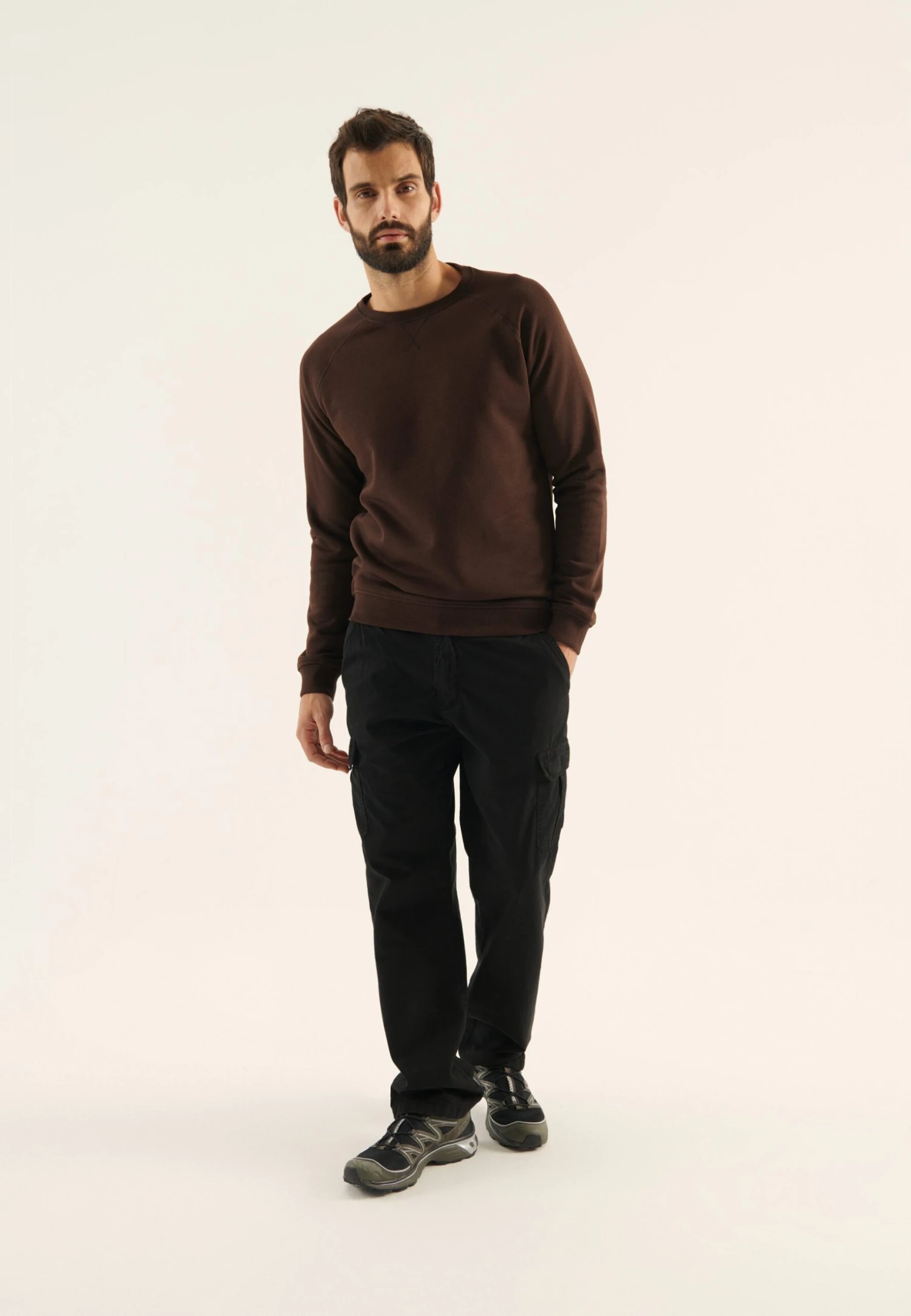 Pier One Sweatshirt - Dark Brown 2 Pier One Sweatshirt - Dark Brown - Image 2