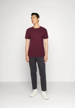 Pier One 5 Pack - Basic T-Shirt - Dark Blue/Pink/Off-White