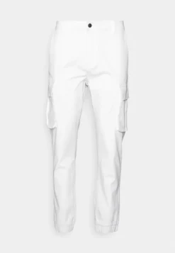 Pier One Cuffed Skinny Trouser- Cargo Trousers - White -Pier One 4e3aede249bc4129bbf969f1fa9be9f5 scaled