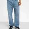 Pier One Relaxed Fit Jeans - Dark Blue Denim