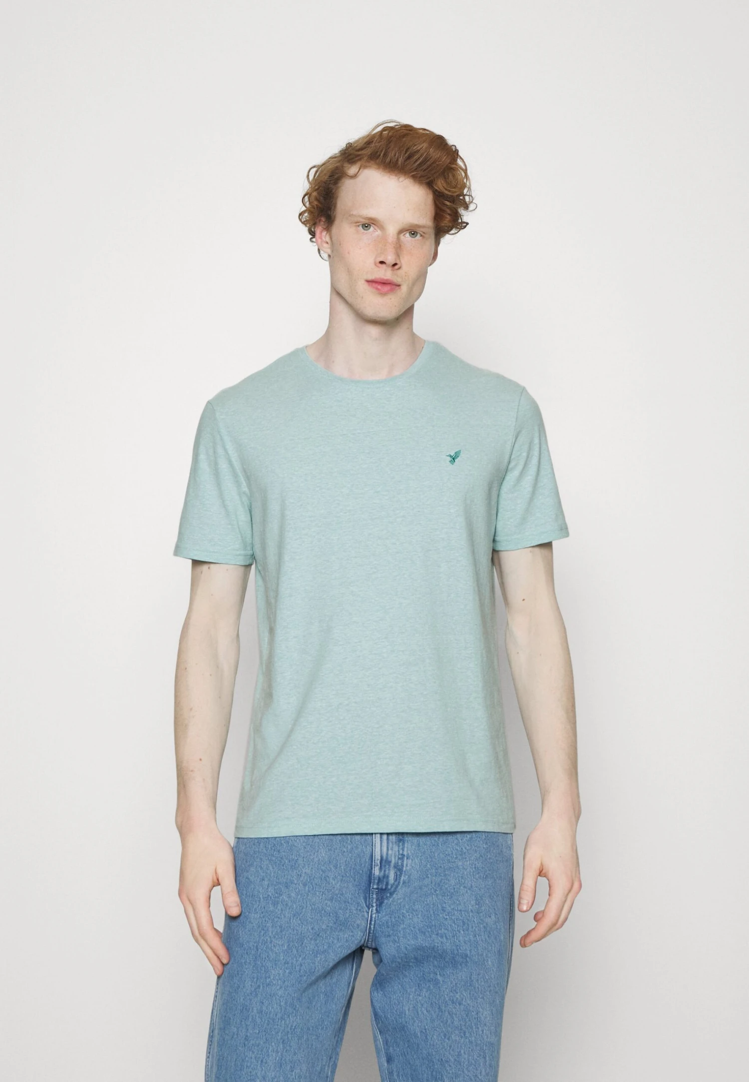 Pier One 5 Pack - Basic T-Shirt - Mottled Dark Blue/Yellow/Orange 4 Pier One 5 Pack - Basic T-Shirt - Mottled Dark Blue/Yellow/Orange - Image 4