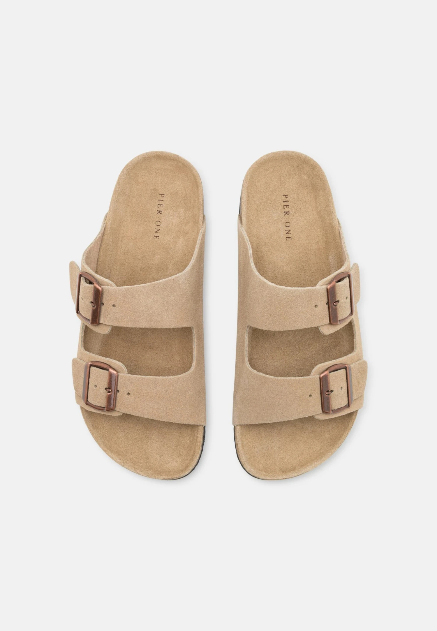 Pier One Leather Unisex - Slippers - Beige 4 Pier One Leather Unisex - Slippers - Beige - Image 4