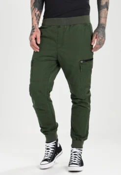 Pier One Cargo Trousers - Dark Green