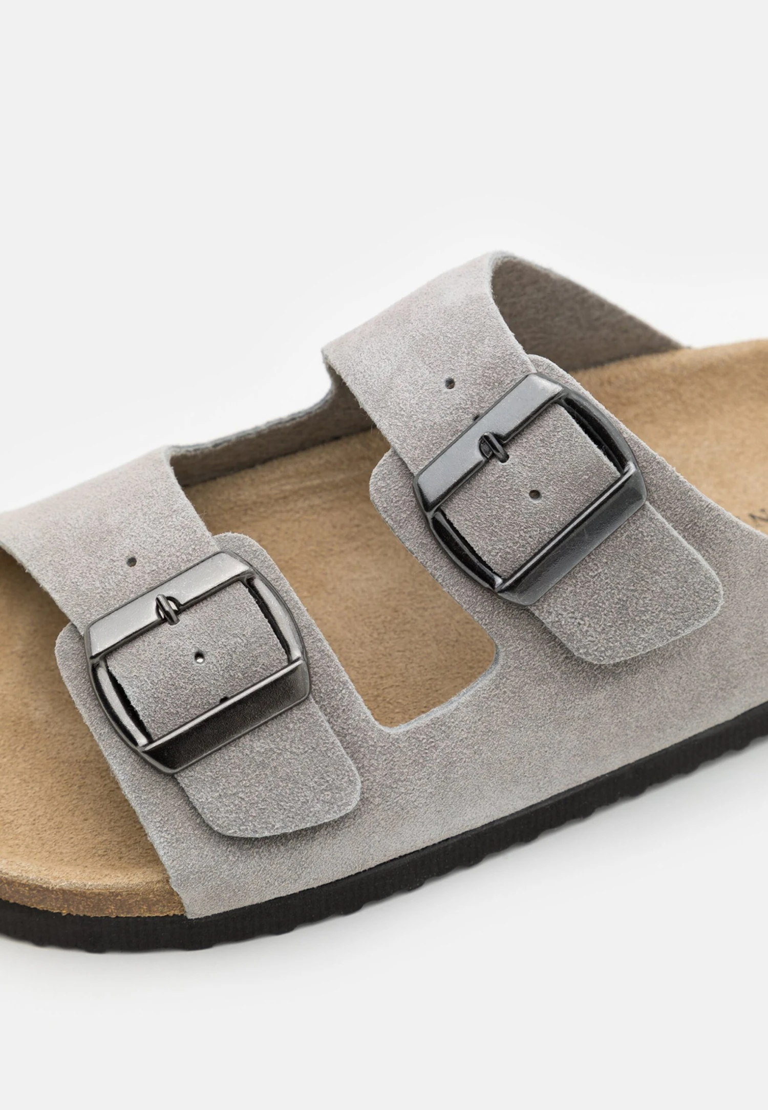 Pier One Leather Unisex - Slippers - Grey 6 Pier One Leather Unisex - Slippers - Grey - Image 6