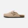 Pier One Leather Unisex - Slippers - Beige