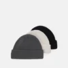 Pier One Unisex 3 Pack - Beanie - Black/Dark Grey/Off-White/