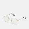 Pier One Unisex - Blue Light Glasses -Gold- Coloured