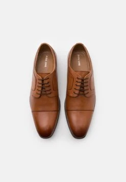 Pier One Leather - Smart Lace-Ups - Cognac -Pier One 72022b8857ee4638a40880a7b1fbf6f7 scaled