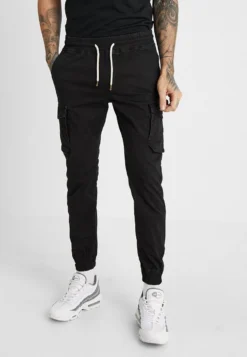 Pier One Cargo Trousers - Black