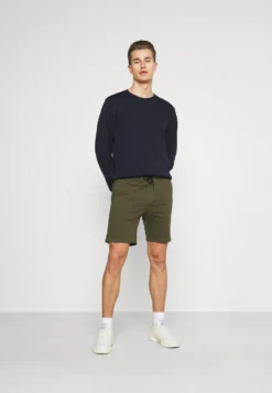 Pier One 2 Pack - Shorts - Black/Olive