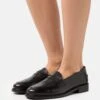 Pier One Leather - Slip-Ons - Black