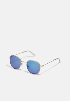 Pier One Unisex - Sunglasses - Gold-Coloured/Blue