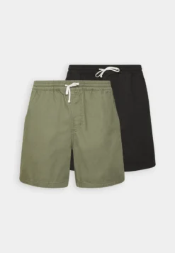 Pier One 2 Pack - Shorts - Olive/Black -Pier One 8f4f659af78442c185d8dbca74fb1591 scaled