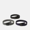 Pier One Unisex 3 Pack - Belt - Black/Dark Blue/Grey
