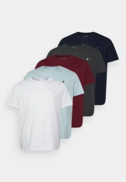 Pier One 5 Pack - Basic T-Shirt - White/Mottled Dark Grey/Bordeaux 14 Pier One 5 Pack - Basic T-Shirt - White/Mottled Dark Grey/Bordeaux -Pier One 9a68ad18204f43e0abb4813a31752b65 scaled