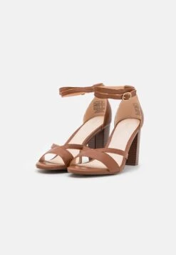 Pier One Leather - High Heeled Sandals - Cognac -Pier One 9e82db66f2564588b21964fb5ff4fc0e scaled