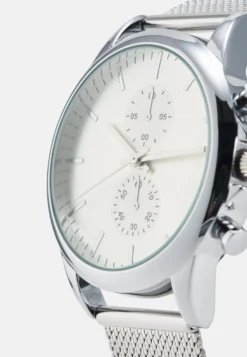 Pier One Unisex - Chronograph Watch - Silver-Coloured -Pier One a3b13f9297e1480998985e1a2a89197f scaled