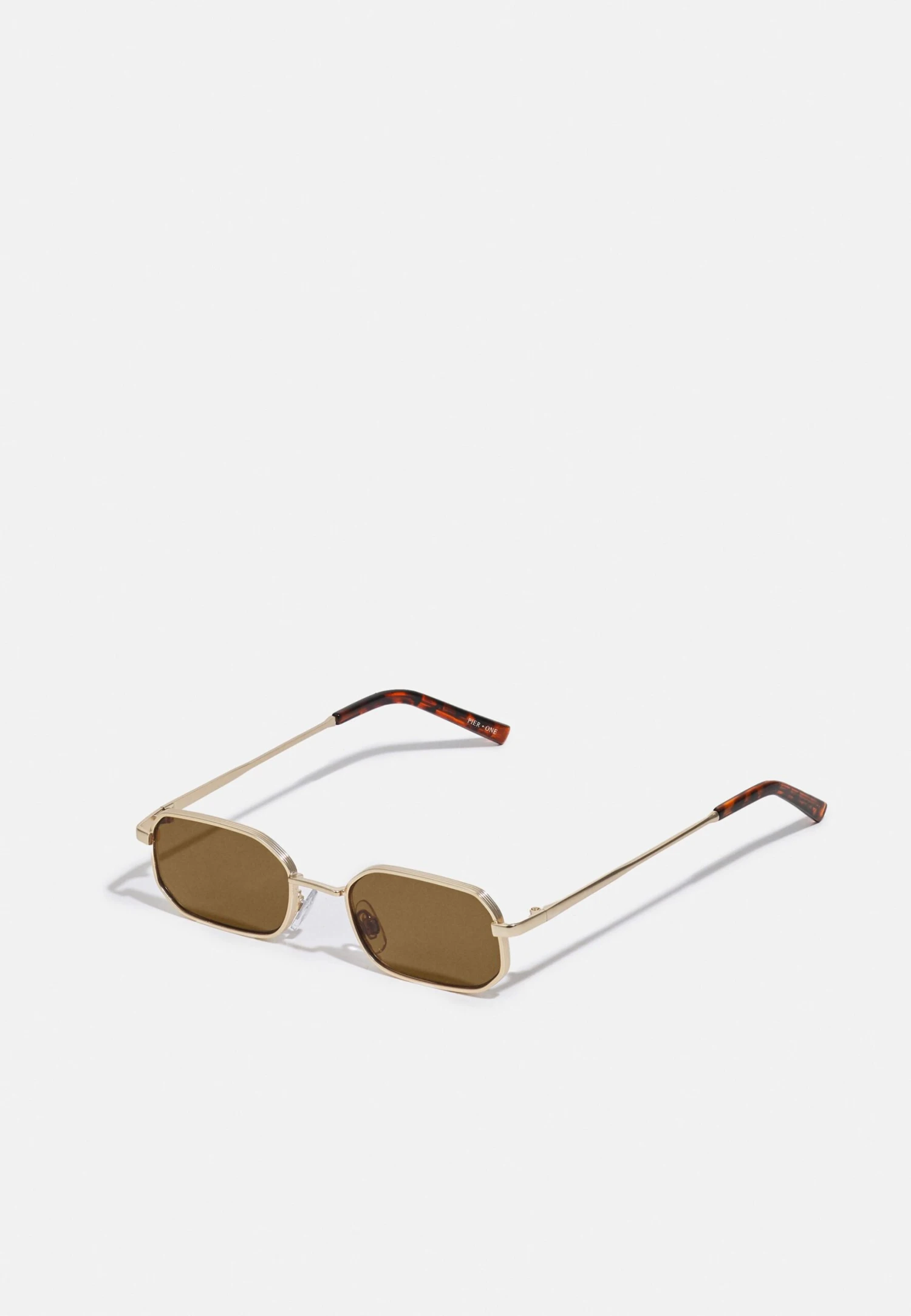 Pier One Unisex - Sunglasses - Gold-Coloured/Brown 1 Pier One Unisex - Sunglasses - Gold-Coloured/Brown