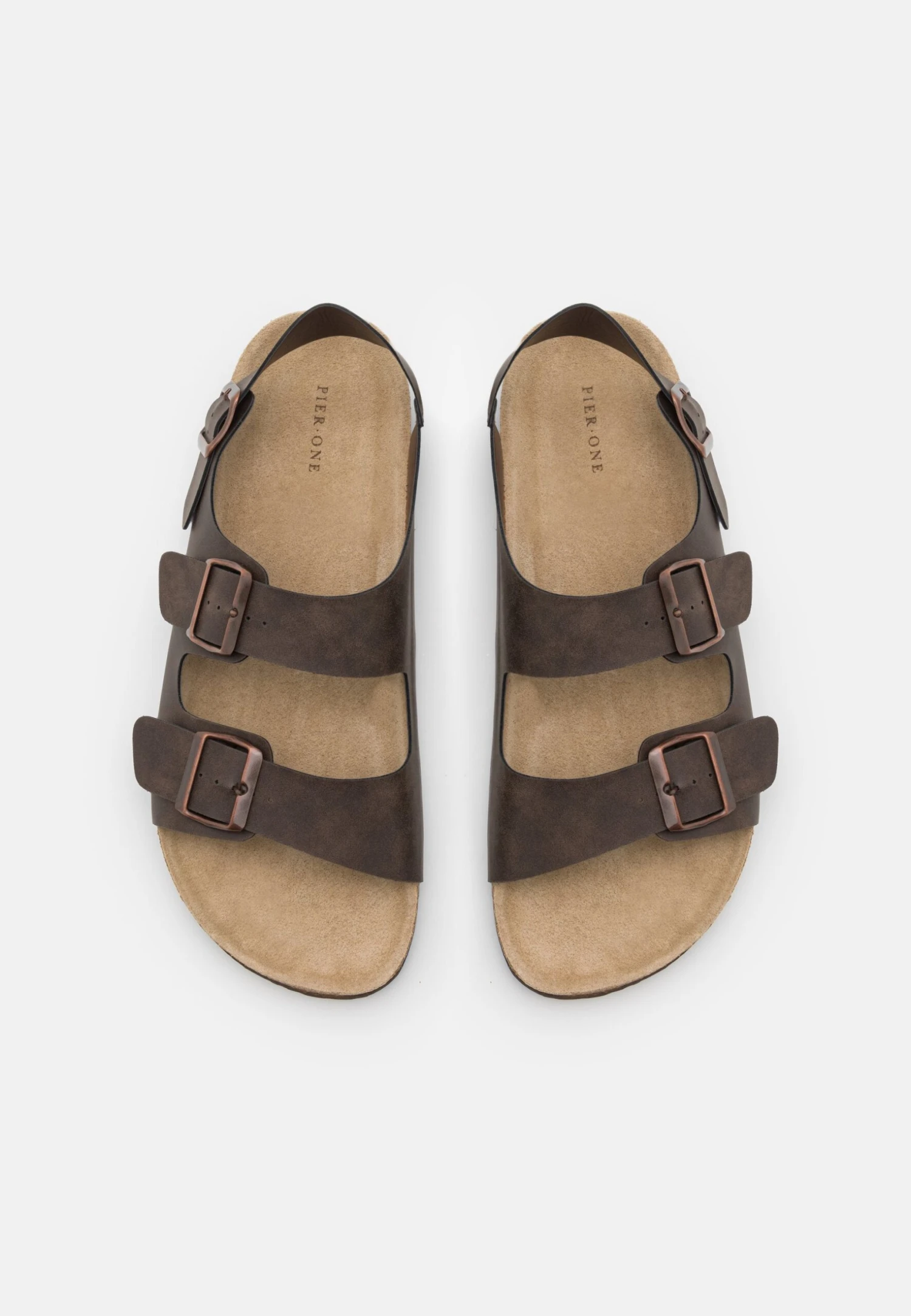 Pier One Unisex - Sandals - Dark Brown 4 Pier One Unisex - Sandals - Dark Brown - Image 4