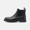 Pier One Leather - Classic Ankle Boots - Black