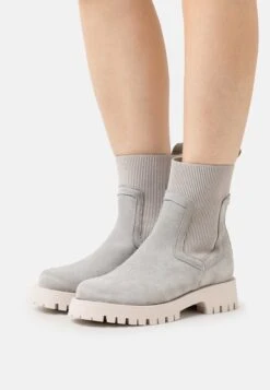 Pier One Leather - Platform Ankle Boots - Grey