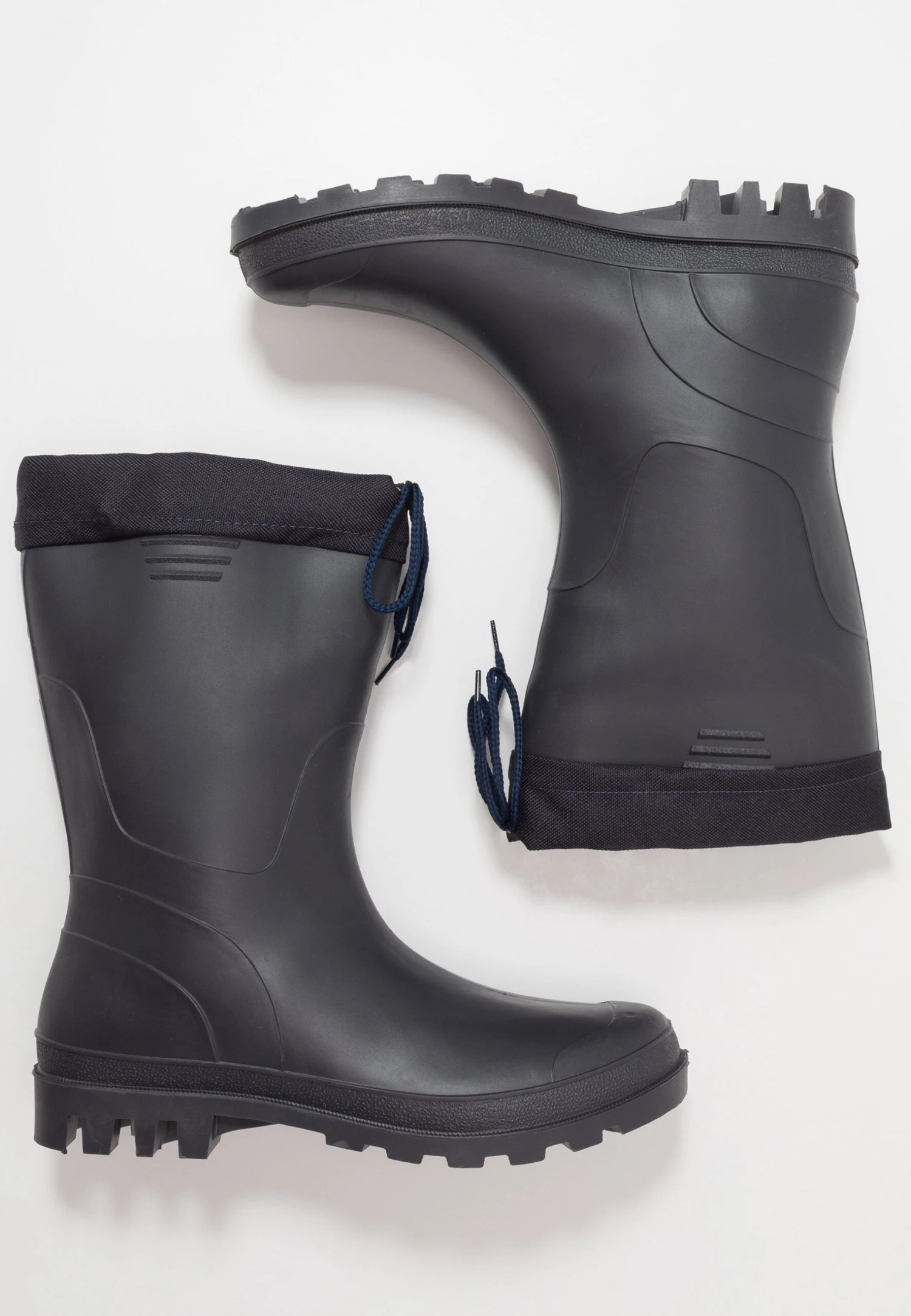 Pier One Unisex - Wellies - Dark Blue 2 Pier One Unisex - Wellies - Dark Blue - Image 2