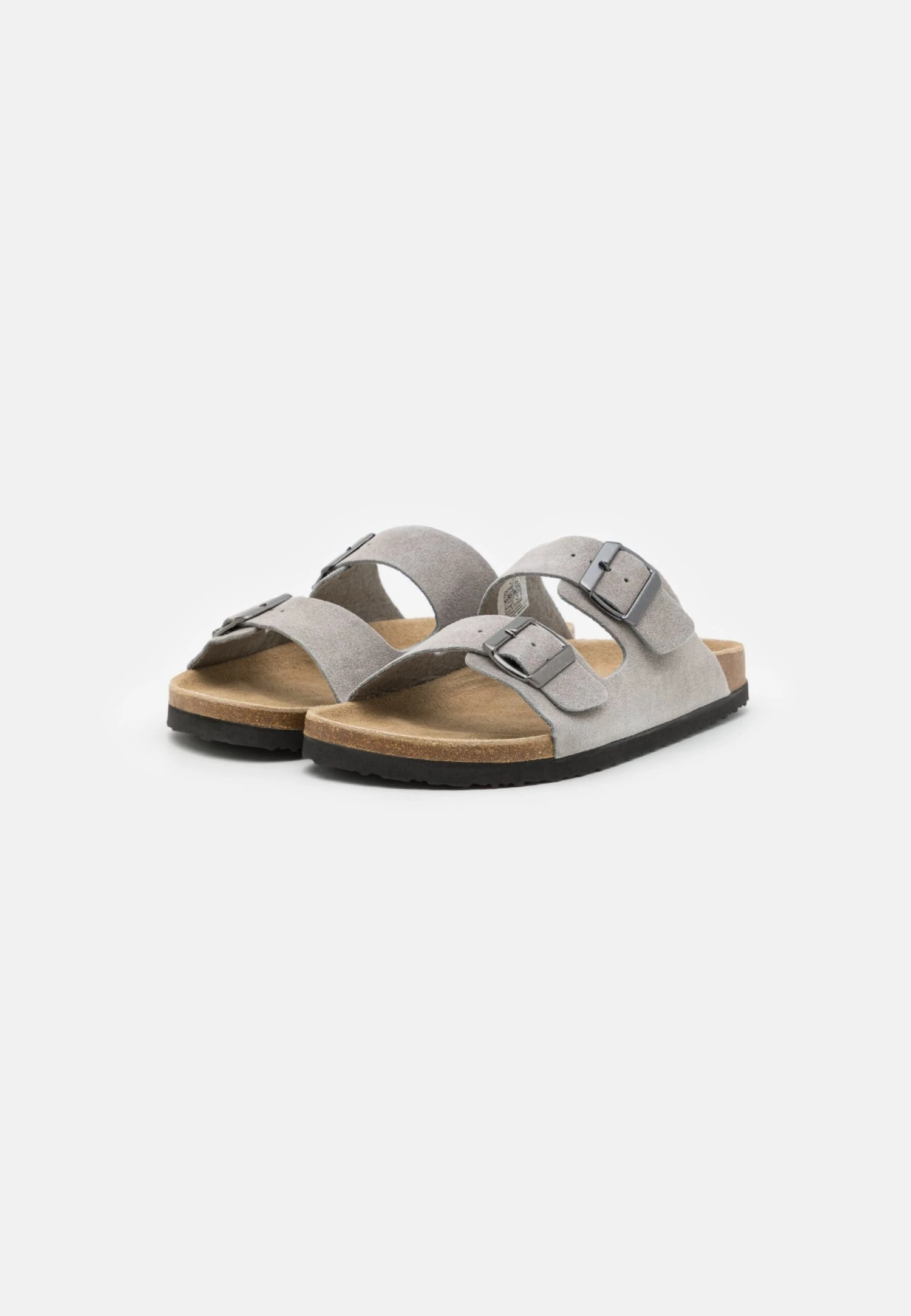 Pier One Leather Unisex - Slippers - Grey 2 Pier One Leather Unisex - Slippers - Grey - Image 2