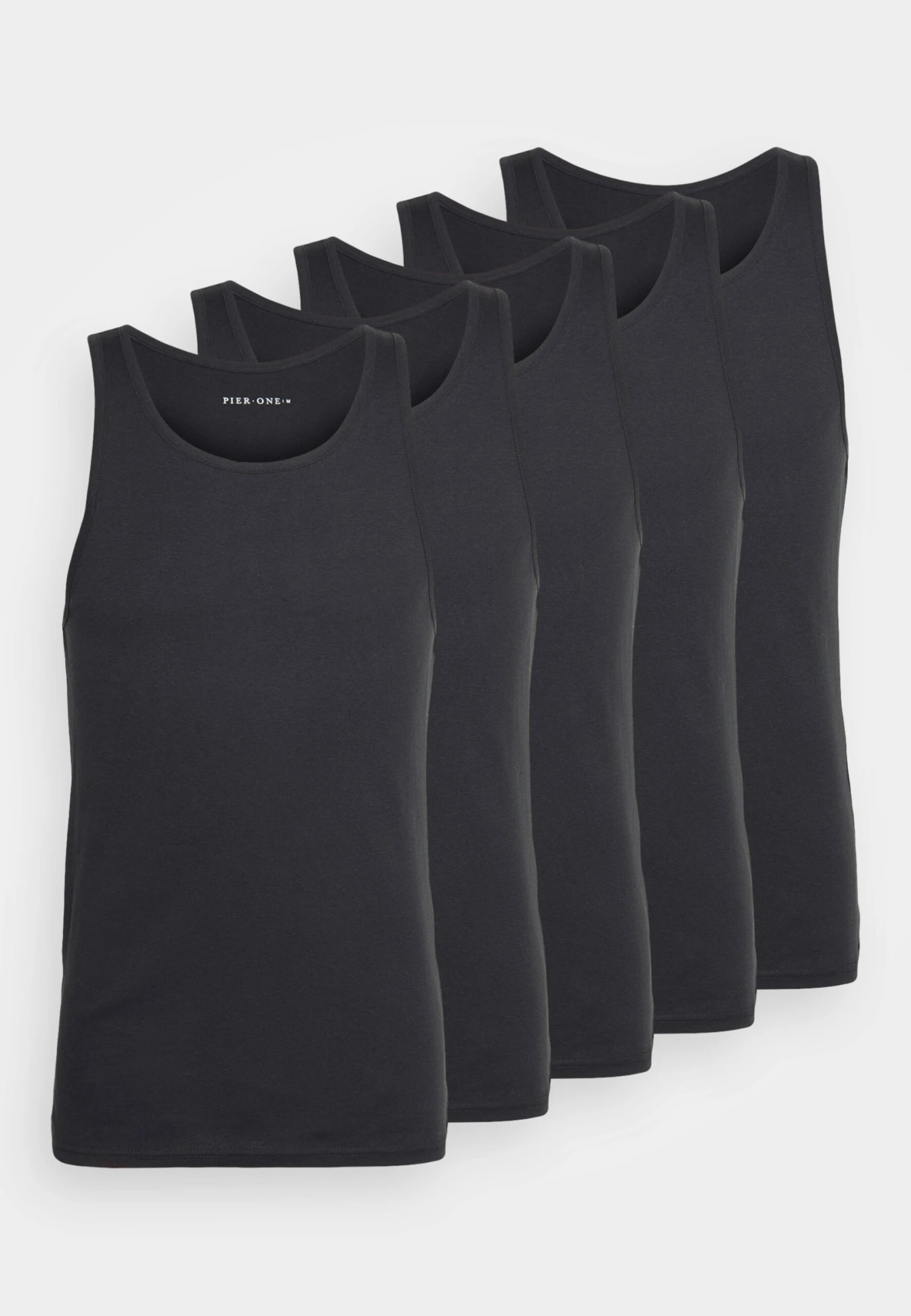 Pier One 5 Pack - Undershirt - Black 5 Pier One 5 Pack - Undershirt - Black - Image 5