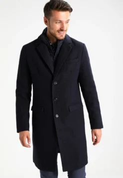 Pier One Classic Coat - Navy