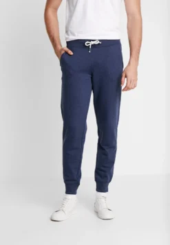 Pier One Tracksuit Bottoms - Mottled Dark Blue