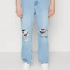 Pier One Distress On Knees - Relaxed Fit Jeans