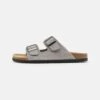 Pier One Leather Unisex - Slippers - Grey