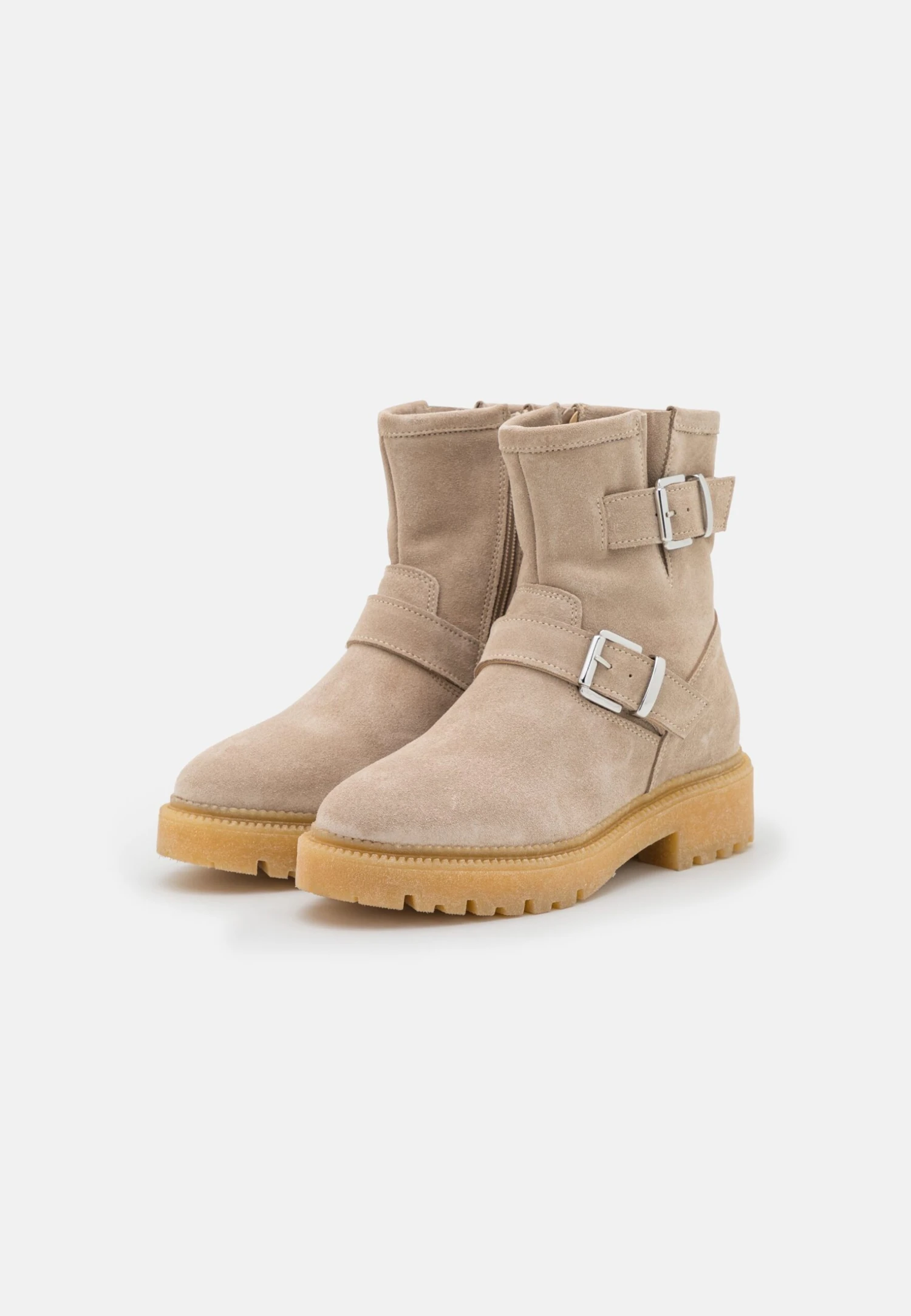 Pier One Leather - Cowboy/Biker Ankle Boot - Beige 3 Pier One Leather - Cowboy/Biker Ankle Boot - Beige - Image 3