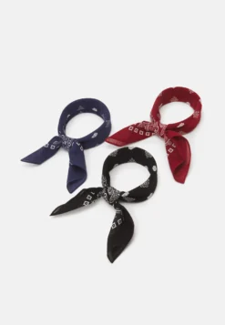 Pier One Unisex - Foulard - Black/Blue/Red