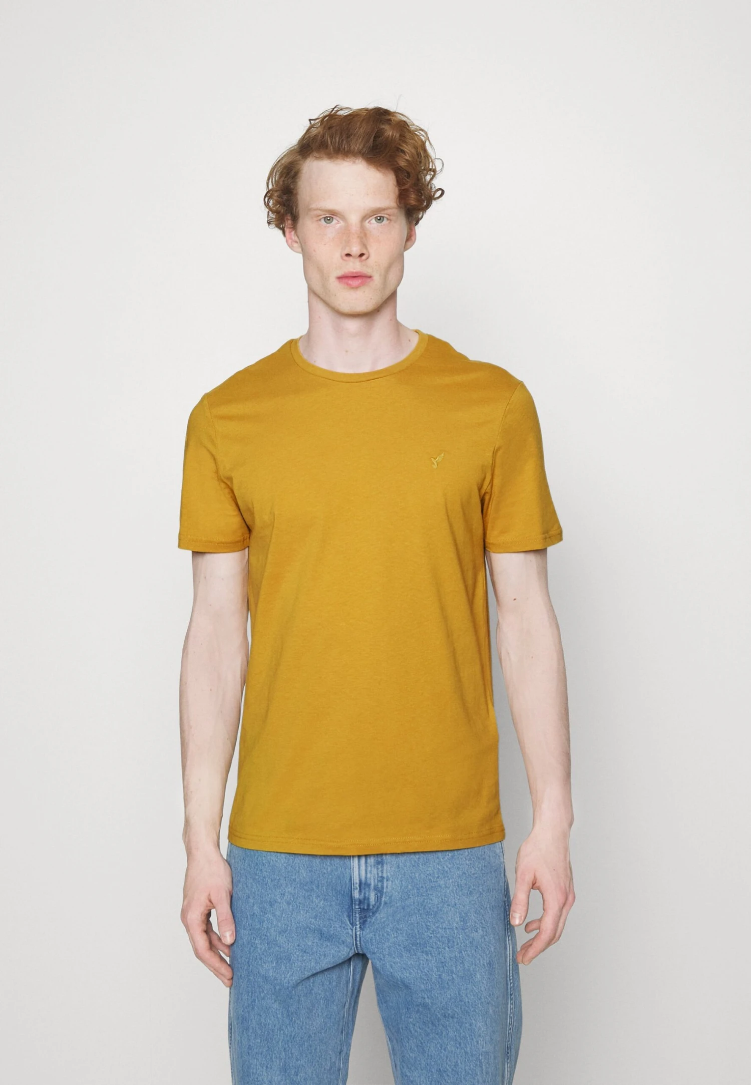 Pier One 5 Pack - Basic T-Shirt - Mottled Dark Blue/Yellow/Orange 2 Pier One 5 Pack - Basic T-Shirt - Mottled Dark Blue/Yellow/Orange - Image 2