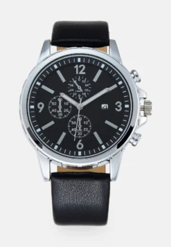 Pier One Watch - Black/Silver-Coloured