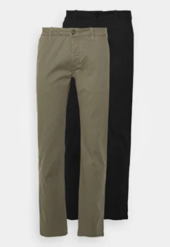 Pier One 2 Pack - Chinos - Black/Olive -Pier One ebd10bb4afeb44f4b1e16c8a062cc5c1 scaled