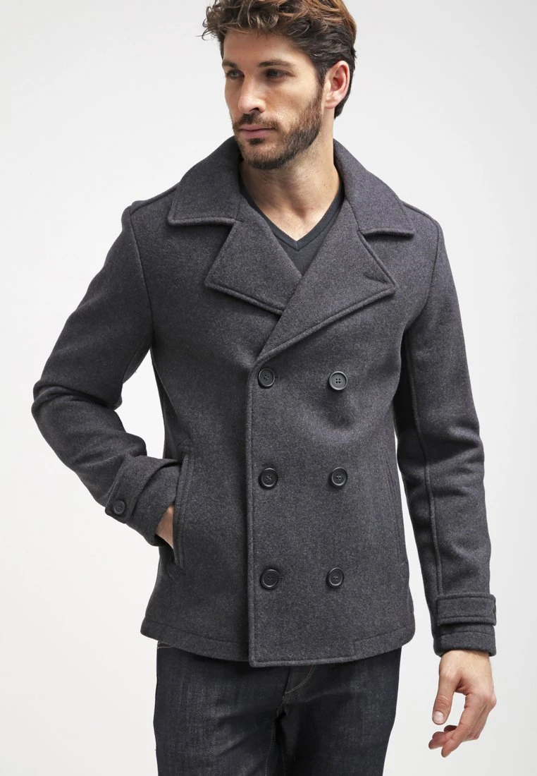 Pier One Short Coat - Dark Grey 1 Pier One Short Coat - Dark Grey