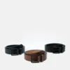 Pier One 3 Pack - Belt - Black - 802_Brown - 702_Dark Blue - 503