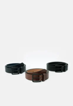 Pier One 3 Pack - Belt - Black - 802_Brown - 702_Dark Blue - 503
